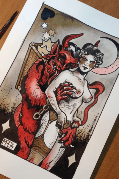 From more than one year ago .. but still available #mrg #morg#morgarmeni#devil #sexy #erotic #krampus 