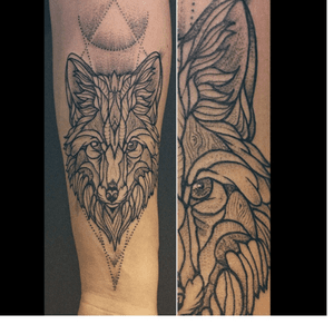 Tattoo by Julien Morel Insta: Heyjoolz #fox #graphic #arm #french 