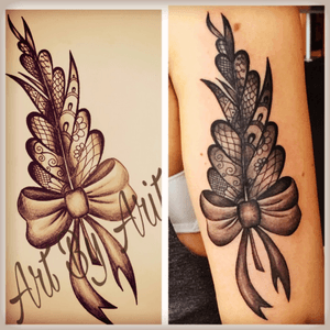Designed this feather and made it into a tattoo :) #feather #tattoo #art #design #tatt #love #beautiful #girl #girly #blackAndWhite 