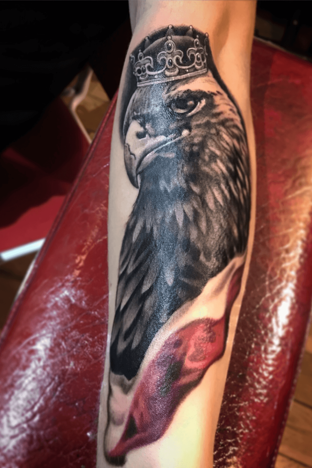 OLD TOWN TATTOO  Polish Eagle I did on a client Drawn and tattooed by  Goose Thanks Tom  Facebook