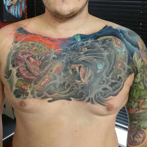 More colour done to my chest! 