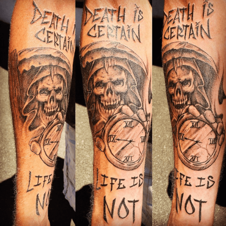 Tattoo uploaded by Greg Gee • Death is certain • Tattoodo