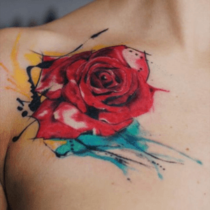 Water paint tattoo