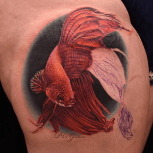 This will be very cool when finished. Details he does is amazing. #PhilGarcia #goldfish #koi 