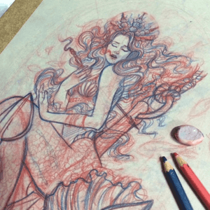 #volgatattoo #inkzombies #mermaid #sketch 