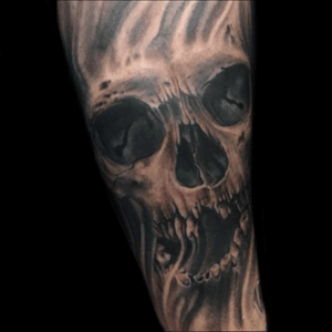 Tattoo by Matt C Ellis #mattellis #mattcellis #artist #tattoo #tattoos #tat #tats #tatts #tatted #tattedup #tattoist #tattooed #tattoooftheday #inked #inkedup #ink #tattoooftheday #amazingink #bodyart #LarkTattoo #LarkTattooWestbury #NY #BestOfLongIsland #VotedBestOfLongIsland #BestOfNYC #VotedBestOfNYC #VotedNumber1 #LongIsland #LongIslandNY #NewYork #NYC #TattoosEvenMomWouldLove #NassauCounty #bng #bnginksociety #bngtattoo #blackandgrey #blackandgreytattoo #blackandgray #blackandgraytattoo #skull #skulltattoo #scary 