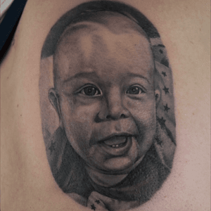 Tattoo Uploaded By C La Vie Tattoo And Gallery Portrait Baby Tattoodo