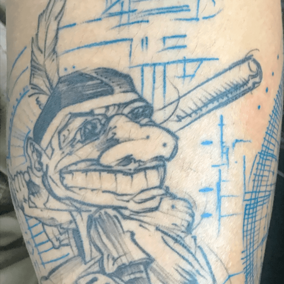 Tattoo uploaded by Joe  Cleveland Indians Tattoo via IG   therapyinktattoo MLB Playoffs Baseball BaseballTattoo Cleveland  Indians  Tattoodo