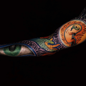Artist #anthonyortega #sleeve #eye #psychedelic #fullcolor 