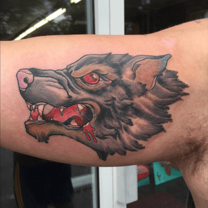 My new wolf! #neotraditional #wolf #wolfhead 