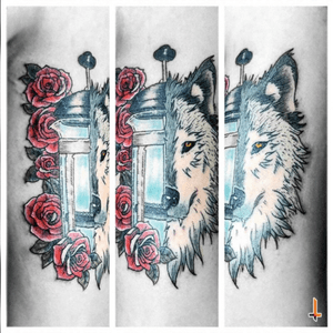 Nº308#tattoo #tatuaje #ink #inked #wolf #wolftattoo #coffee #coffeelover #coffeepress #frenchpress #roses #rose #rosetattoo #flowers #eternalink #cheyennetattooequipment #bylazlodasilva