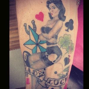 My #ladyluck tattoo