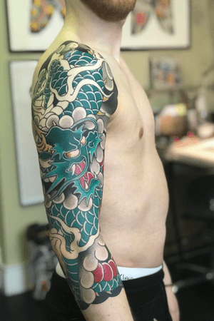 #japanesetattoo #irezumi #horimono #tattoos #tattoouk #tattoolondon #lucaortis #dragontattoo