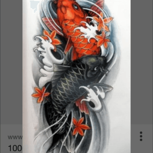 #megandreamtattoo Red and Black Koi Fishes on Arm, Please!! 😃