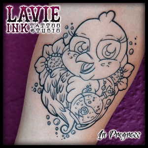 In progress #inprogress #tattoo #linework #bird #tattoo #tattoolife 