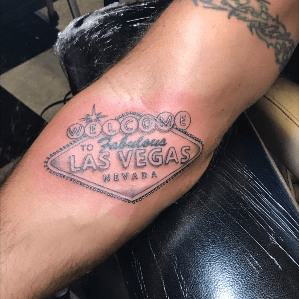 Las Vegas tattoo by Luis  Tattoo las vegas Vegas tattoo Small tattoos