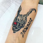 Tatuagem coelho (Donnie Darko) #jeffinhotattow #tatuagem #tattoo #donniedarko #coelho #rabbit #28064212 #donniedarkotattoo