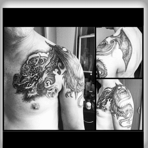 #dragontattoo #tattoo #shurtattoo #tattooartist 