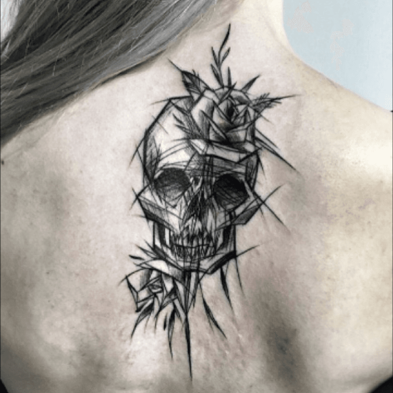 Skull Tattoo Art  Etsy