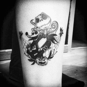 #misterjack #nightmarebeforechristmas tattoo done by LAN at La verite est ailleurs #bordeaux 