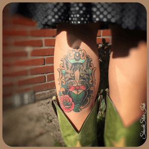 #cat tattoo nicely healed and beautyfull😍