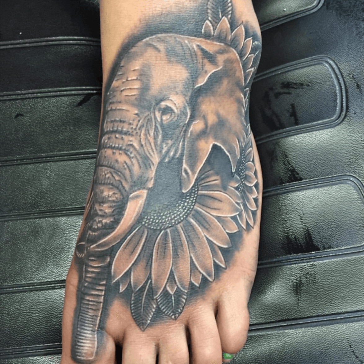 Elephantsunflower Kane finished up  Evolution Tattoo  Facebook