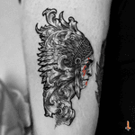 Nº372 #tattoo #tattooed #tatuaje #ink #inked #apache #apachetattoo #chief #nativeamerican #trueamerican #tribe #southwestern #feathers #ornamentaltattoo #ornamental #ornaments #oldman #wise #father #warpaint #eternalink #cheyennetattoo #cheyenntattooequipment #hawkpen #bylazlodasilva