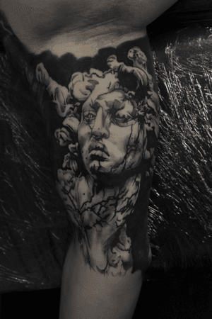 Medusa #blackandgrey #realism #portrait #blackandgreyrealism #realistictattoo #medusa #greeksleeve #greekmythology #greekgod #portrait #medusa #radurusu #tattoodo #tattoooftheday