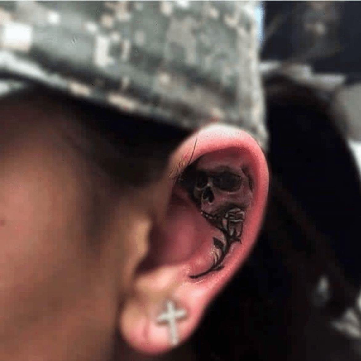Zen tattoo  Ear skull  skull tattoo  Facebook