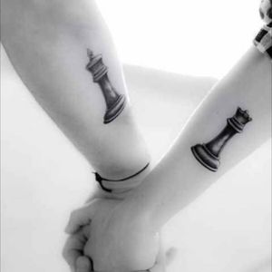 #couplestattoo #king #queen #cute 