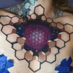 #tattoosrtist #JesseRix @jesses_rix - #illusion #geometric #space #patterntattoo 