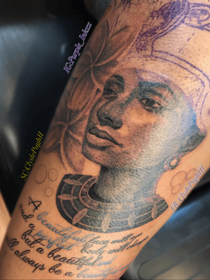 #purple_inkxx #realistic #blackandgrey #egyptian #tattooartist #portrait