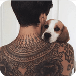 #back #tattoo #dog 