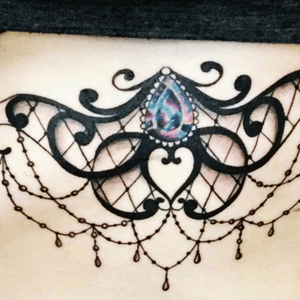Delicate underboob jewel tattoo #delicate #aesthetic #jewel
