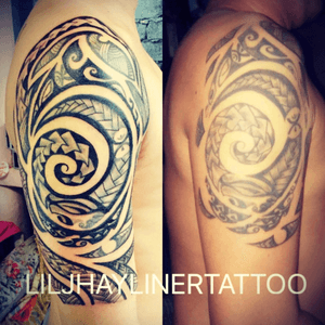 #byme #tattootribal #tattoocoverup #tattooblackandgrey #tattooasian #worldtatt #tattootradition #liljhaylinertattoo 
