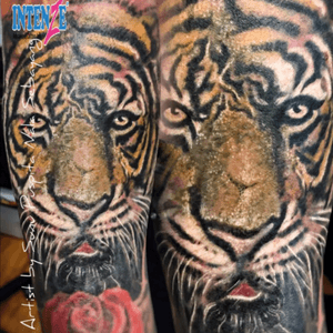 #tattoo#tattooing#tattooink#tattoodo#tattooartist#tattooart#animaltattoo#tigertattoo#tigerhead#tigerface#colorrealism#realismanimal#inkedup#tattoolovers 