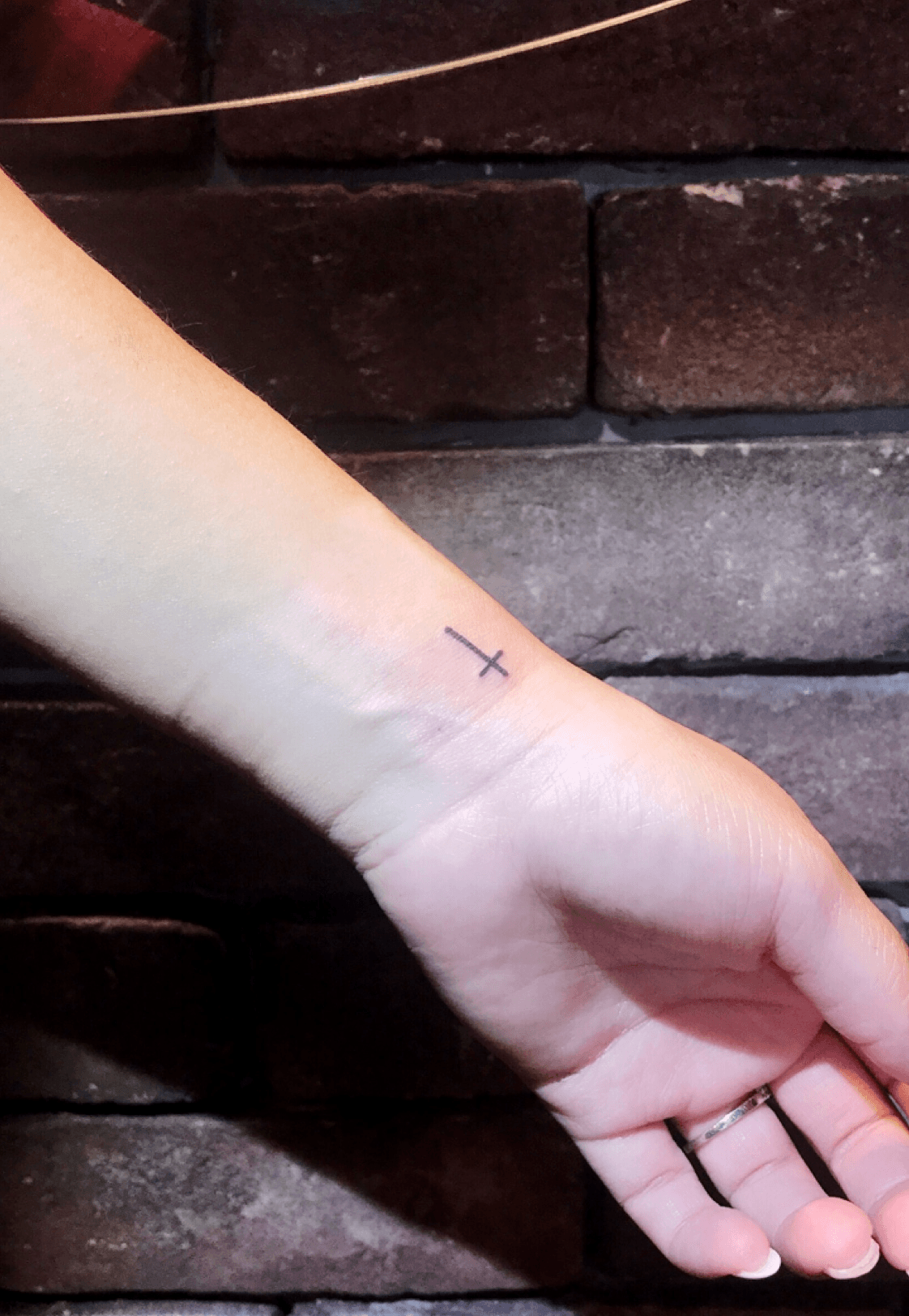 Top 82 cross line tattoo latest  incdgdbentre