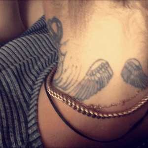 The back of my neck was my 3rd tattoo after a close friend took his life when i was 20