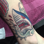 Freehand shark gap filler #gapfiller #freehand #tattoo #traditionaltattoos 