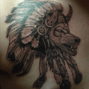 Wolf on my chest, my personal favorite of my tattoos. 