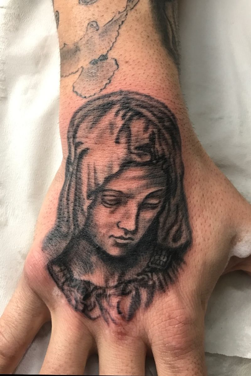 Tattoo uploaded by Charlies hell tattoo • 1 round madonna Madonna 