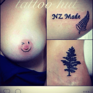 Girls trip to bali 3/5 of us got tattoos. "NZ Made" on my butt! ✌🏻️