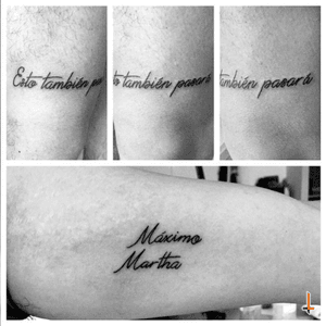 Nº152 #tattoo #lettering #font #estotambienpasara #maximo #martha #cursive #bylazlodasilva