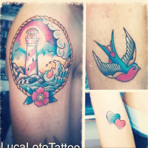 Tattoo #tattoo #hearts #lighthousetattoo 