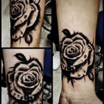 #tattoo #rose #realistic #blackAndWhite #ink 