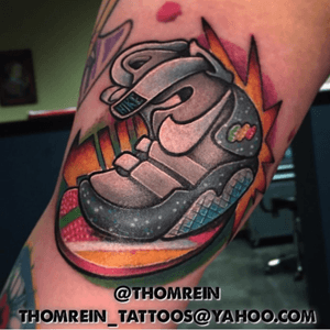 Hover board and nike mag by Thom Rein @ pigment dermagraphics in austin tx