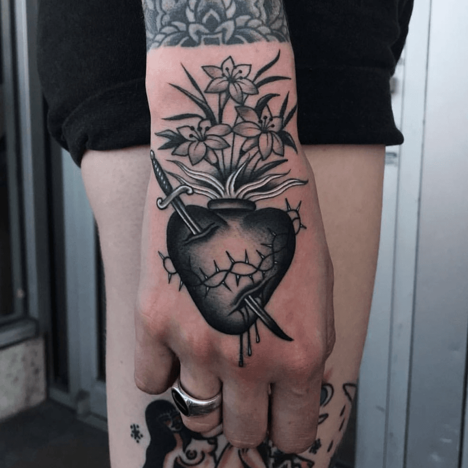 The Burning Devotion Displayed By Sacred Heart Tattoos • Tattoodo