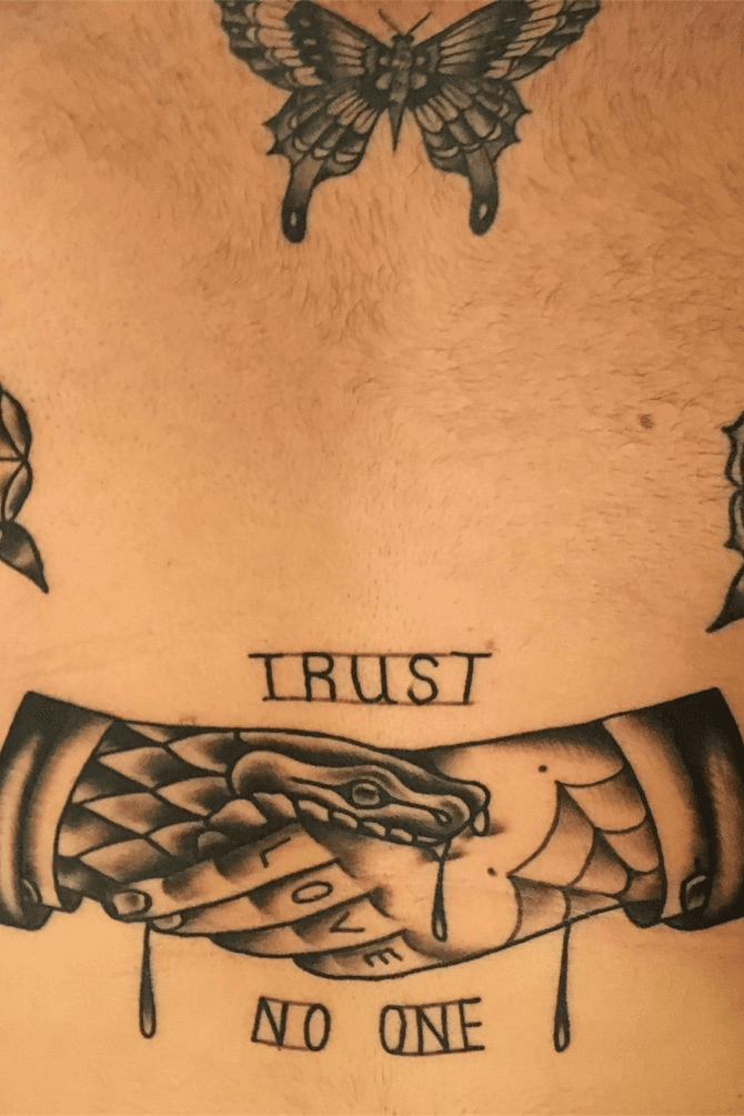 trust no one tattoo on handTikTok Search