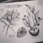 nice #sketch pieces. #bones #candles #leaves #nature #feather #moon #pinterest 