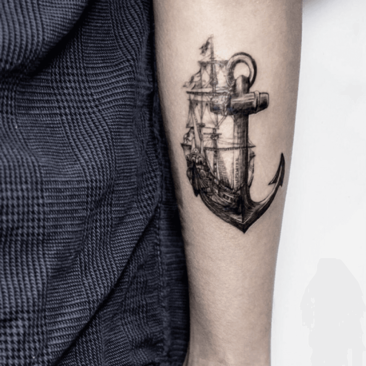ship and anchor tattoos for men